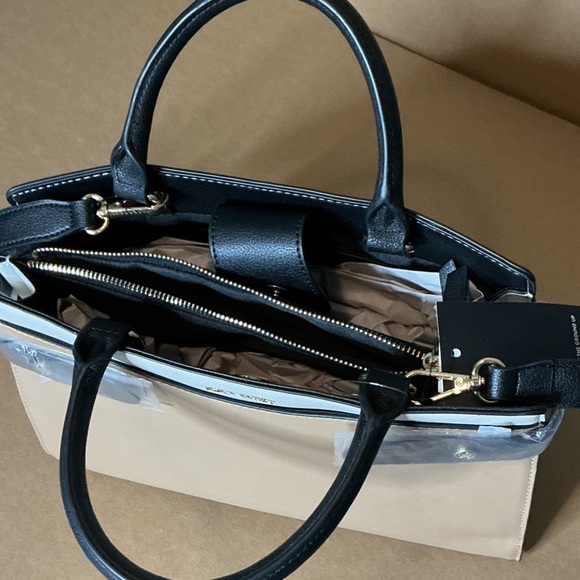 Nine West Beige and Black Satchel - Picture 6 of 10